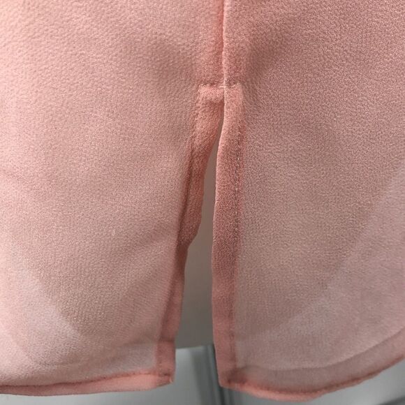 Kommotion NY peach sheer 3/4 sleeve blouse - Picture 6 of 8